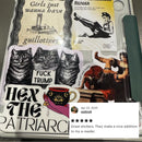 Well Well Well Buddy Timoclea Kills the Captain of Alexander the Great Vinyl Sticker Elisabetta Sirani Painting