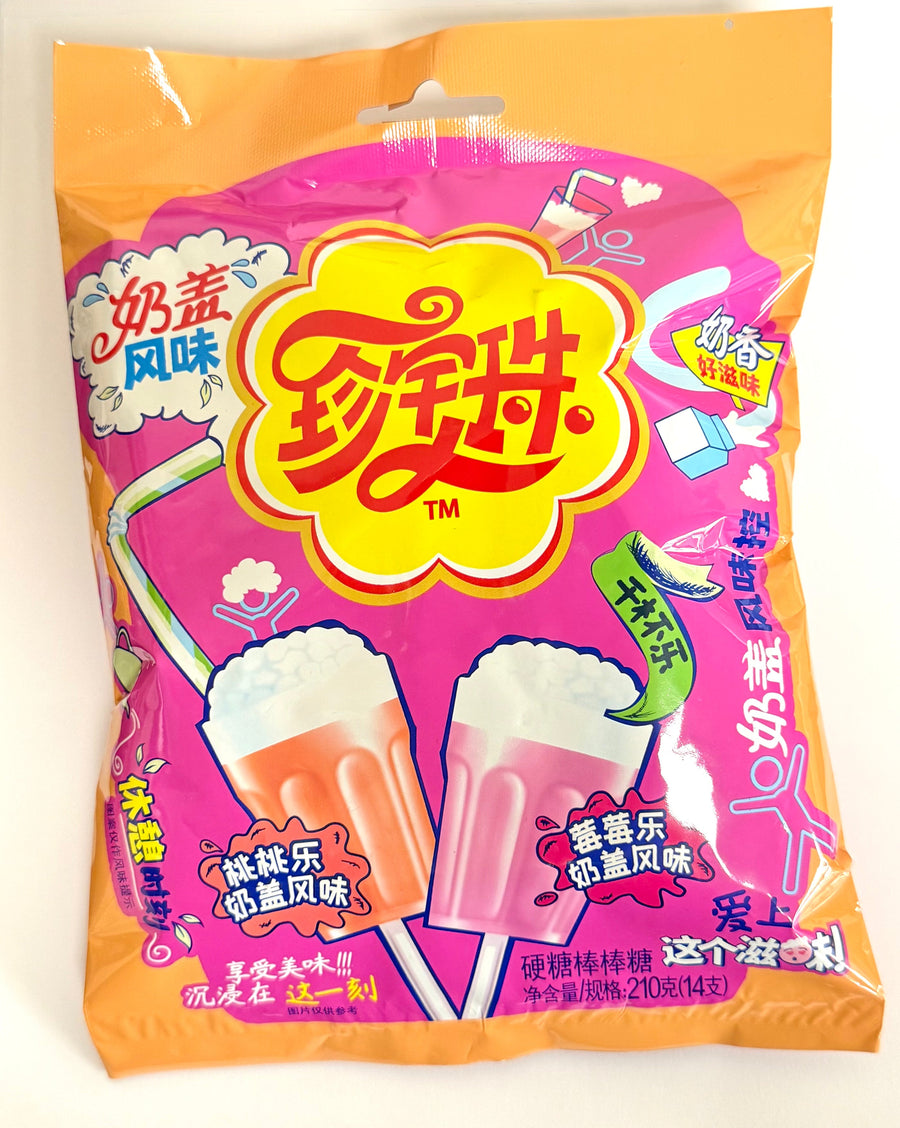 Chupa Chop Strawberry and Peach Milk Flavor (210g) (China)