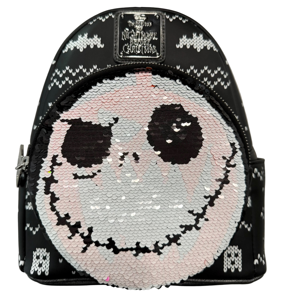 Disney Loungefly Nightmare Before Christmas Sequin Jack Mini Backpack