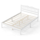 Full/Queen Platform Bed Frame with Scalloped Headboard