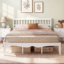 Full/Queen Platform Bed Frame with Scalloped Headboard