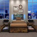 Twin LED Bed Frame with 60 000+ Color Lights & App Control
