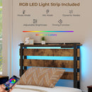 Twin LED Bed Frame with 60 000+ Color Lights & App Control