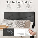 Twin/Full/Queen Size Upholstered Platform Bed Frame with High Headboard