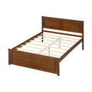 Twin Size Wooden Platform Bed Frame with Headboard