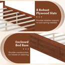 Full Size Wooden Platform Bed Frame with Storage Drawers