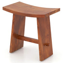 20 Inch Fully Assembled Shower Stool with Curved Seat for Inside Shower