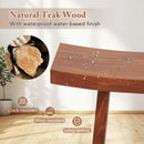 20 Inch Fully Assembled Shower Stool with Curved Seat for Inside Shower