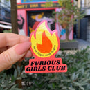 Furious Girls Club Sticker  | Vinyl Die Cut Decal