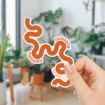 Fuuuuuuuuuuuck This Shit Snake Sticker | Vinyl Die Cut Decal