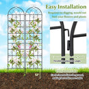 2 Pack 86" x 20" Metal Garden Trellis for Outdoor Climbing Plants
