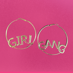 GIRL GANG Oversize Gold Hoop Earrings