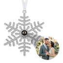 Personalized Photo Projection Snowflake Ornament - Upload your Photo