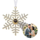 Personalized Photo Projection Snowflake Ornament - Upload your Photo