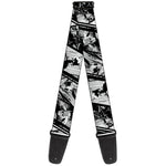 Guitar Strap - Batman Hush Pose Sketches Black/White