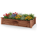Raised Garden Bed Fir Wood Wooden Square Wood Planter Box for Garden