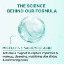 Garnier Salicylic Acid Purifying Makeup Remover Micellar Water and Facial Cleanser 23.7 fl oz - Imperfect Container