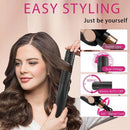 NICEBAY Airflow Styler, Titanium Hair Straightener & Curling Iron with Cooling Air Vents, 5 Temps, Dual Voltage & Auto Shutoff - Imperfect Box