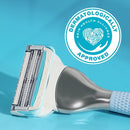 Venus For Pubic Hair and Skin Value Pack Razor Handle + 4 Blade Refills - Imperfect Box