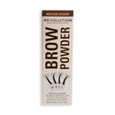 Makeup Revolution Brow Powder Stamp & Stencil Medium Brown 0.02oz - New
