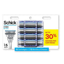 Schick Hydro Dry Skin Men's Razor Refills 12ct - New