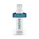 Native Spray Deodorant Sea Salt & Cedar 3.5oz - Missing Lid