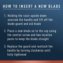 King C. Gillette Men's Double Edge Safety Razor + 5 Refill Blades - Imperfect Box