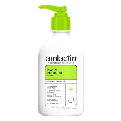 AmLactin Daily Moisturizing Body Lotion Bottle with Pump 14.1oz - NEW