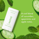 Native Solid Deodorant for Women & Men Cucumber & Mint  2.65oz - Imperfect Container