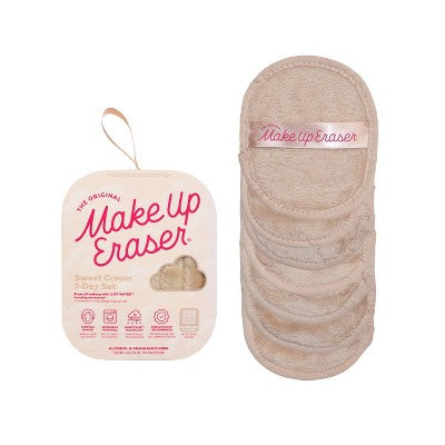MakeUp Eraser Sweet Cream Skincare Tool Set With Laundry Bag 7ct - New