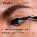 L'Oreal Paris Haute Precision Waterproof Felt Tip Liquid Eyeliner 30 Blue Suede 0.03 fl oz - Imperfect Box