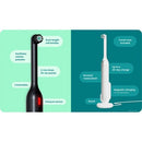 quip Rev Oscillating Rechargeable Electric Toothbrush Black/Silver - Imperfect Box