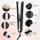 NICEBAY Airflow Styler, Titanium Hair Straightener & Curling Iron with Cooling Air Vents, 5 Temps, Dual Voltage & Auto Shutoff - Imperfect Box