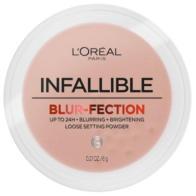 L'Oreal Paris Infallible Blur-fection Loose Pwdr Translucent Medium Deep 0.21oz - Imperfect Container