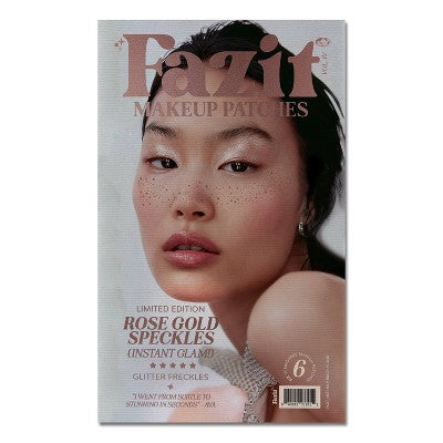 Fazit Rose Gold Glitter Freckle Makeup Patches - New