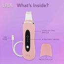 Spa Sciences LELA Ultrasonic Skin Scrubber Spatula Pink - New