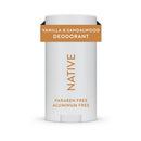 Native Solid Deodorant for Men & Women Vanilla & Sandalwood 2.65oz - New