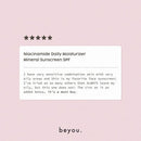 Beyou. Hydrating Niacinamide Daily Moisturizer Mineral Face Sunscreen SPF 40 1.69 fl oz - New