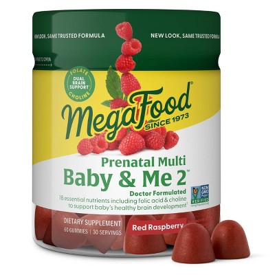 MegaFood Prenatal Gummy Vitamins 60ct - New