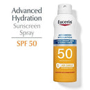 Eucerin Advanced Hydration Sunscreen Spray SPF50 6oz - Imperfect Container