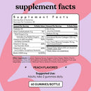Lemme Glow Collagen Gummies Peach Flavored 60ct - Imperfect Container