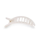 TELETIES Medium Flat Round Hair Clip Coconut White - New
