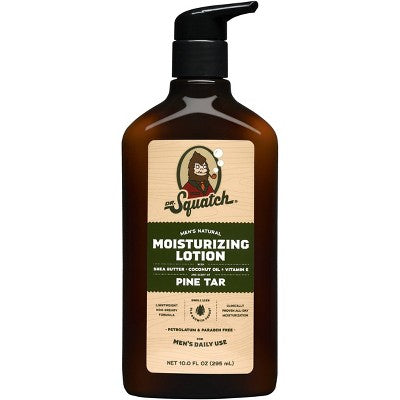 DR. SQUATCH Men's Natural Hand Lotion Pine Tar 10 fl oz - New