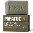 Papatui Enriching Men Bar Soap Sandalwood Suede 7oz - New