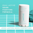 Native Solid Deodorant for Women & Men Jasmine & Cedar  Aluminum-Free 2.65oz  - New