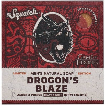 DR. SQUATCH Men's All Natural Bar Soap Dragon's Blaze 5oz - Imperfect Box