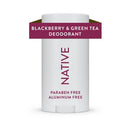 Native Solid Deodorant for Women & Men Blackberry & Green Tea 2.65oz - New