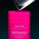 Athena Club All Over Solid Deodorant Super Pink 3oz - New