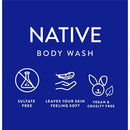Native Sulfate Free Body Wash Coconut; Vanilla 36 fl oz - Imperfect Container