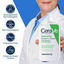CeraVe Hydrating Cream-to-Foam Face Wash with Hyaluronic Acid 12 fl oz - New